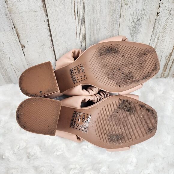 Altar'd State Pink Ruched Heel Sandals Size 6 - Picture 8 of 9